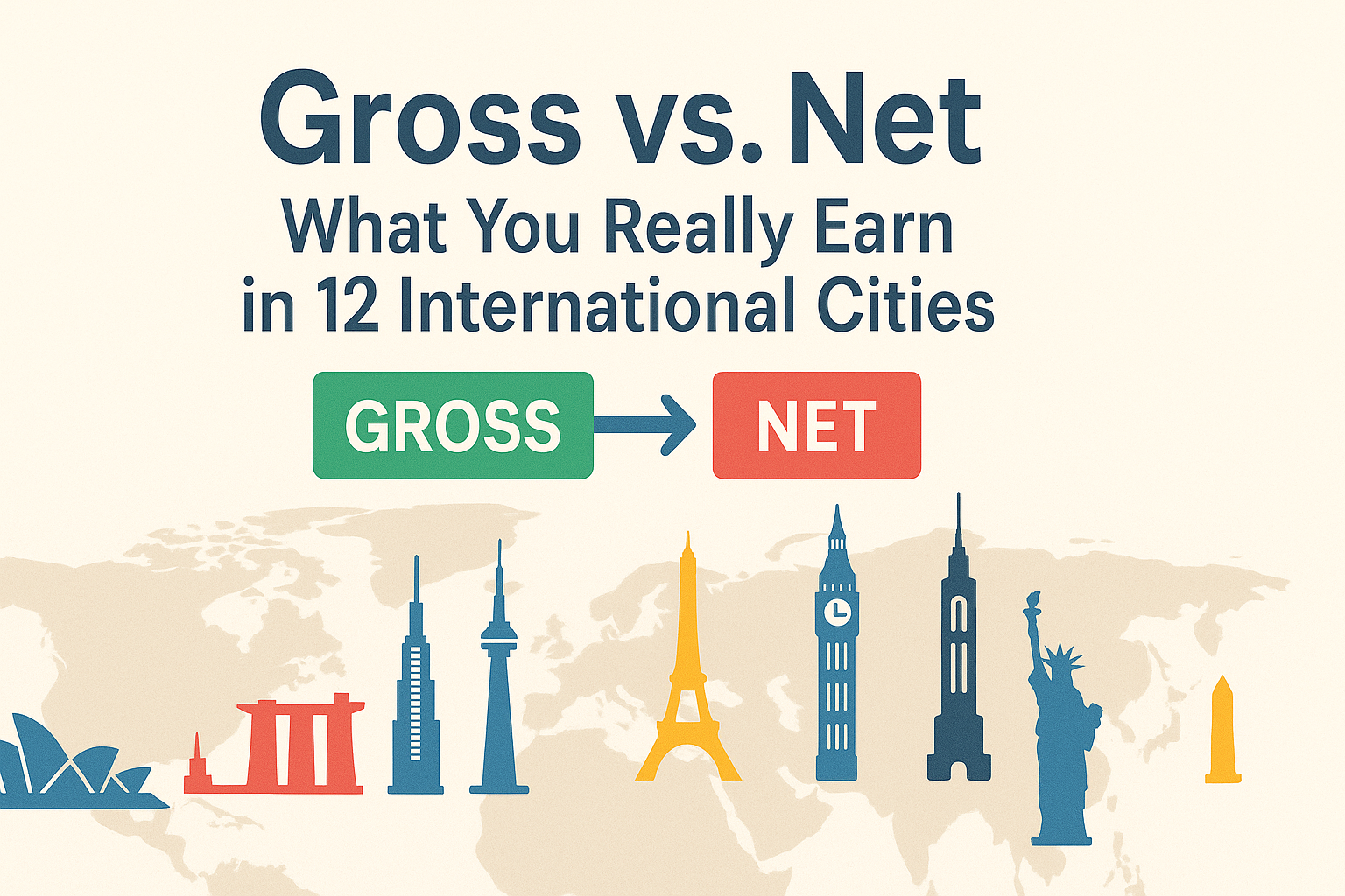 Gross vs. Net: What You Really Earn in 12 International Cities